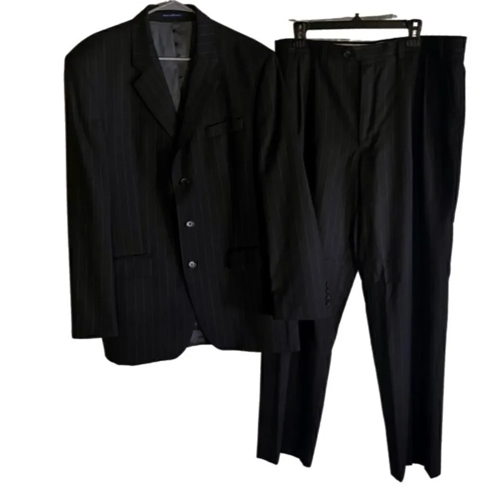 Ralph Lauren Suit- Black Pin Stripe